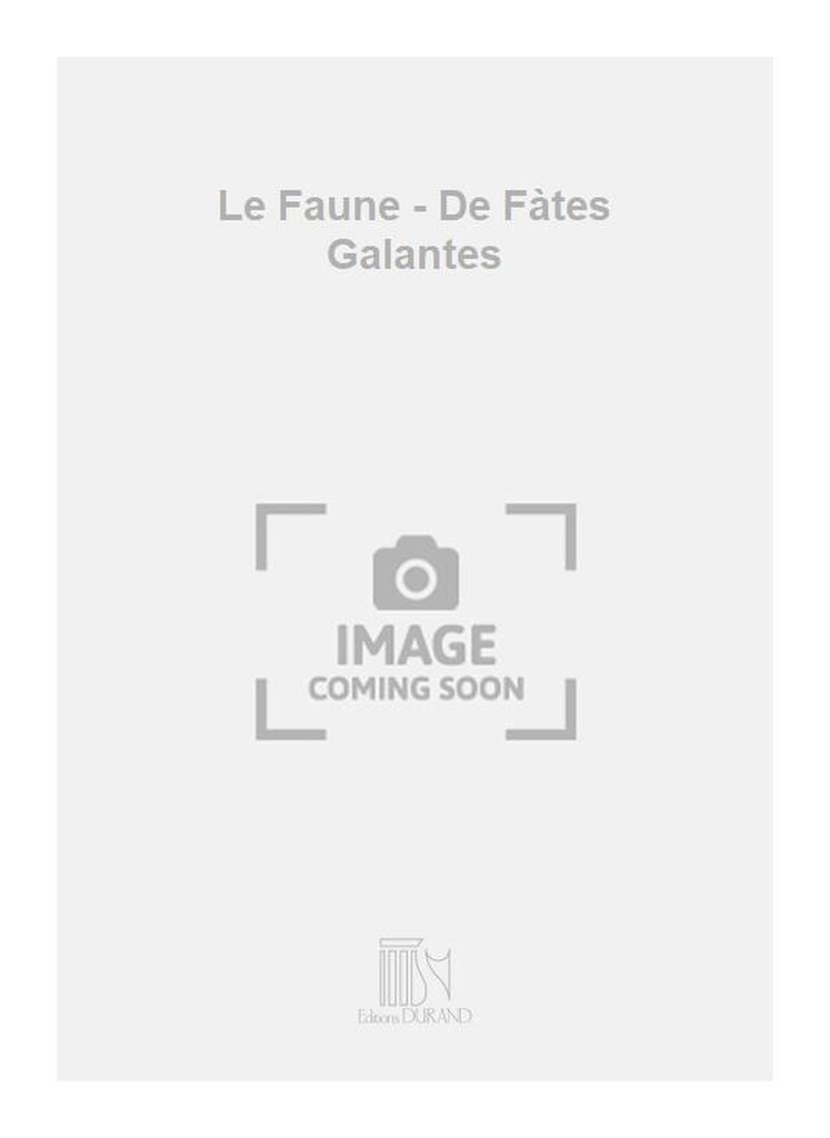 Fetes G. Le Faune Voix Grave-Piano
